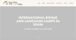 Desktop Screenshot of horseridingcamp.info