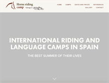 Tablet Screenshot of horseridingcamp.info